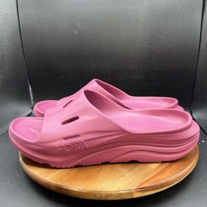 Hoka Men's Size 12 Ora Recovery 3 Beet Root Purple Comfort Slide Sandal Shoes